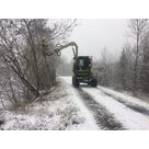 Travaux de lamier m&eacute;canique en conditions hivernales