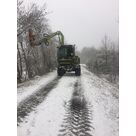 Travaux de lamier m&eacute;canique en conditions hivernales