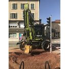 Rognage de souche par engin sp&eacute;cialis&eacute; &agrave; Saint-Marcellin