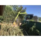 Rognage de souche en zone difficile d'acc&egrave;s