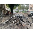 D&eacute;molition du sol pour la cr&eacute;ation d'un parking