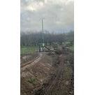 &Eacute;quipement en cours : toboggan install&eacute; sur site