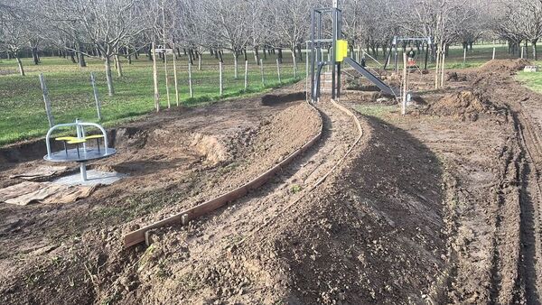 Progression du chantier en cours &agrave; Varacieux