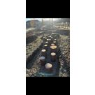 Pose des rondins pour parcours motricit&eacute; &agrave; Varacieux