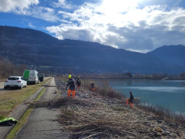 Entretien de la v&eacute;g&eacute;tation &agrave; Br&eacute;da Cheylas par arrachage