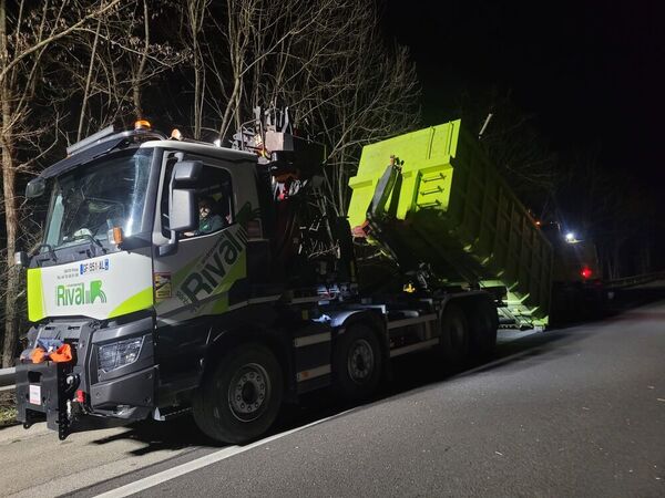 Camion en intervention sur site