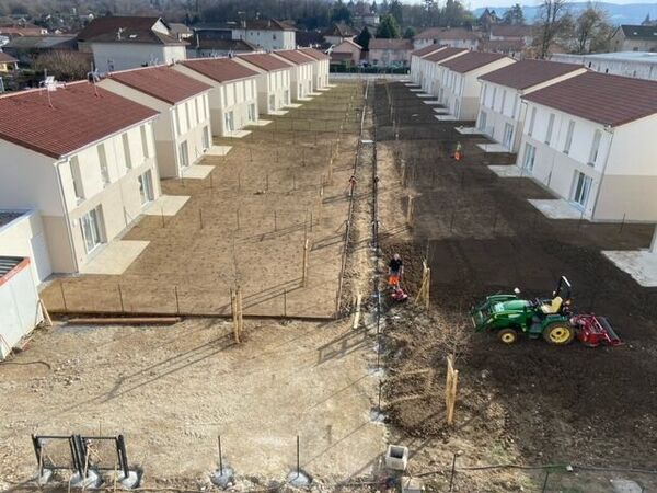 Am&eacute;nagement de terrasses dans un ensemble r&eacute;sidentiel