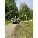 Op&eacute;ration de fauchage avec dispositif de signalisation