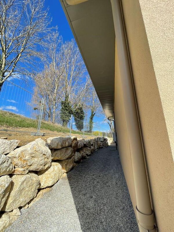 Travaux d'enrochement