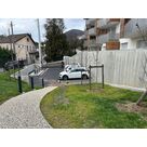 Mise en place de pav&eacute;s drainants sur les stationnements