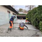 Coulage de la surface en b&eacute;ton d&eacute;sactiv&eacute;